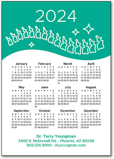 Spine Sparkle Calendar Magnet