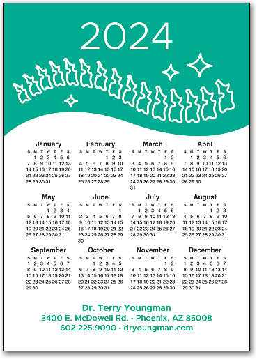 Spine Sparkle Postcard Calendar