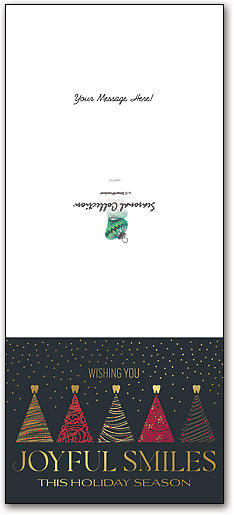 Midnight Elegance Tri-Fold Calendar Greeting Card w/Envelope