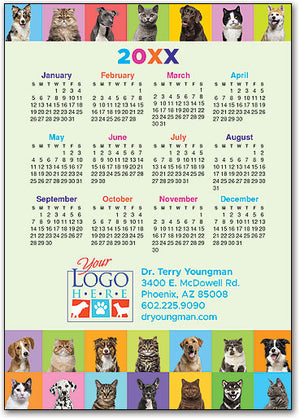 Pet Pics Calendar Magnet