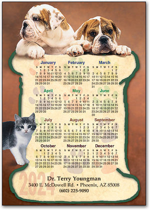 Bone Paws Postcard Calendar