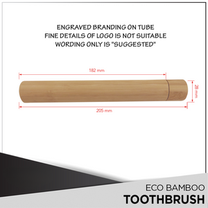Bamboo Toothbrush Tube Case