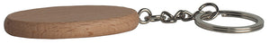 Oval Wooden Keyring