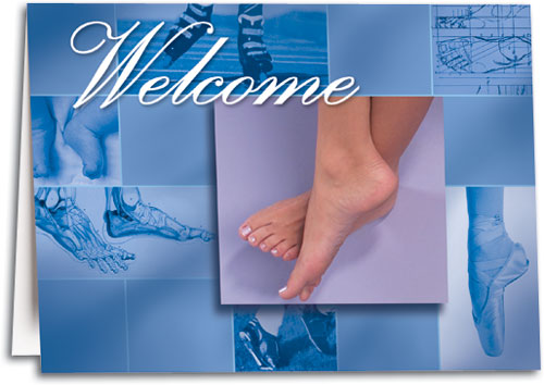 Podiatry Graph Welcome Customisable Folding Card