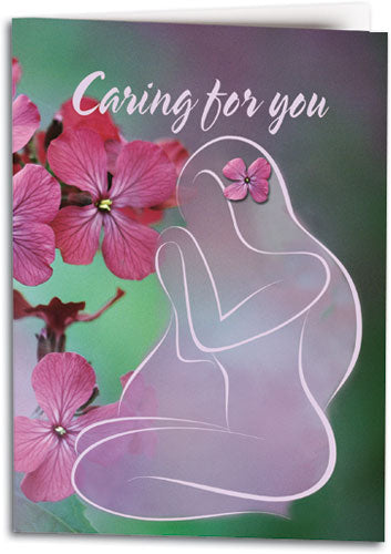 Caring Woman Fold-Over Card