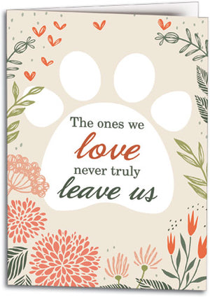 The Pets We Love Customisable Sympathy Folding Card