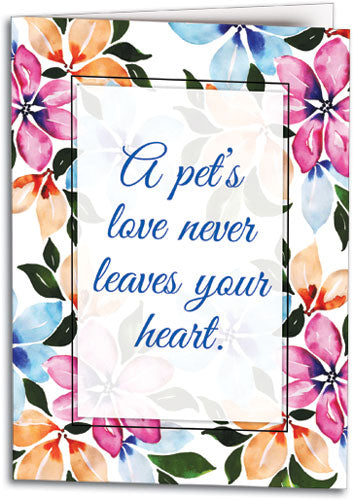 Floral Condolences Customisable Folding Card