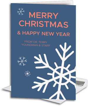 Colourful Snowflake Semi-custom Large Folding Card