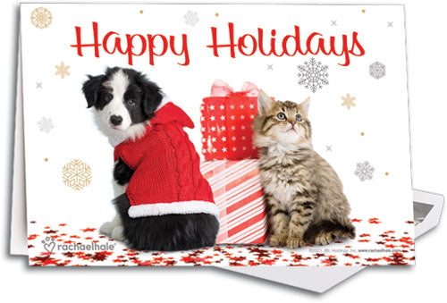 Furry and Festive Deluxe Folding Card
