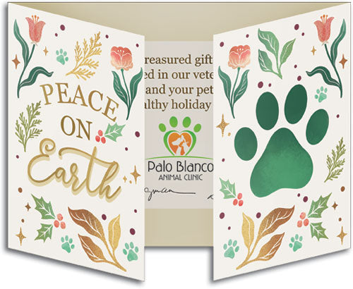 Paw Peace Gate Fold Card