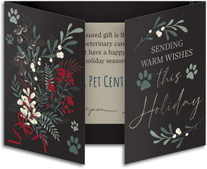 Holiday Flowers Gate Fold Card
