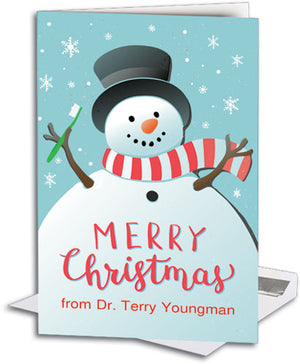 Gleaming Greetings Traditional Dental Christmas Folding Card