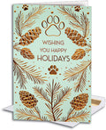 Copper Pine and Paws Folding Card