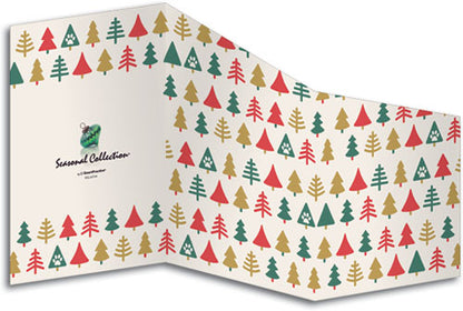 Festive Folk Art Z-fold Holiday Card