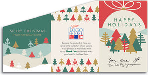 Holiday Woodlands Z-fold Holiday Card