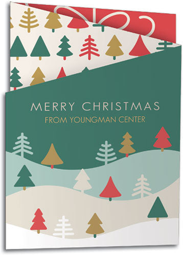 Holiday Woodlands Z-fold Holiday Card