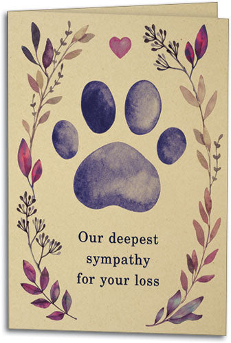 Serene Sympathy Environment Paper Card