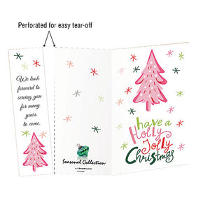 Have a Holly Jolly Christmas Folding Card with Tear-off