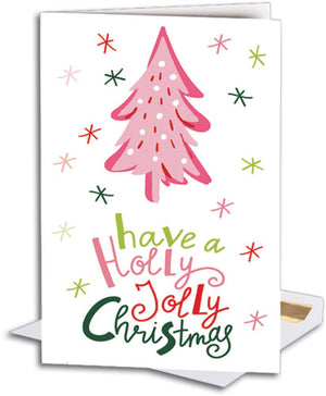 Have a Holly Jolly Christmas Folding Card with Tear-off