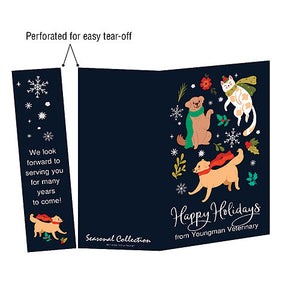 Posh Pet Scarves Folding Card with Tear-off