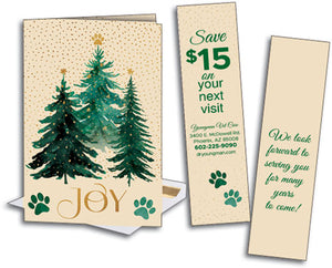 Evergreen Joy Folding Card with Tear-off