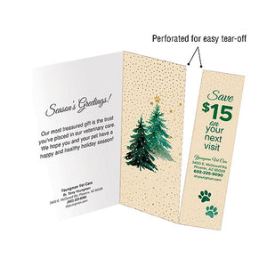 Evergreen Joy Folding Card with Tear-off