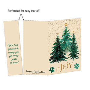 Evergreen Joy Folding Card with Tear-off