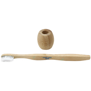 Personalised Bambu Toothbrush & Holder
