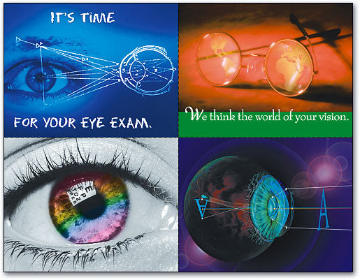 Optometry 4-up Laser Card Assortment #7