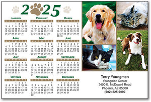 Dogs & Cats Calendar Magnet