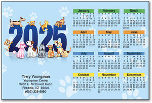 Playful Dogs & Cats ReStix™ Sticker Calendar