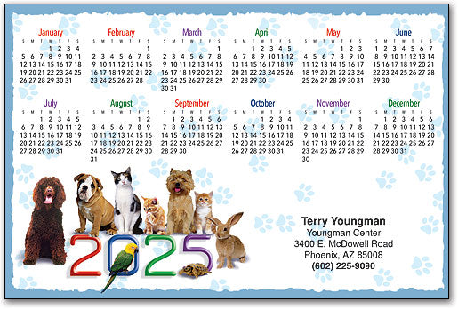 Exotic Pets Calendar Magnet