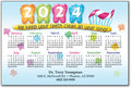Year in Teeth Postcard Calendar