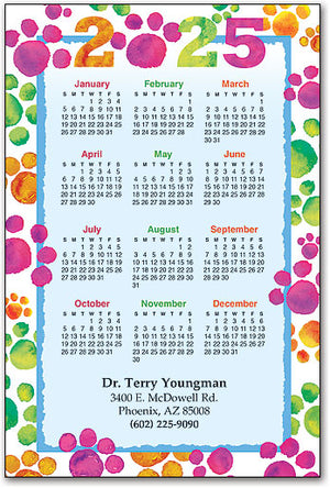 Paw Border ReStix™ Sticker Calendar