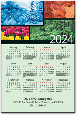 Seasonal Forests Calendar Magnet