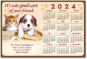 Tan Paws Pets Customisable Postcard Calendar