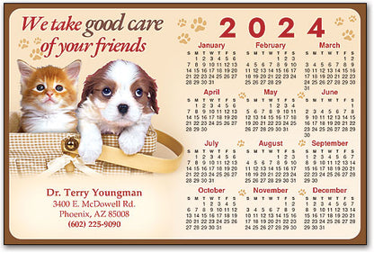 Tan Paws Pets Customisable ReStix Sticker Calendar