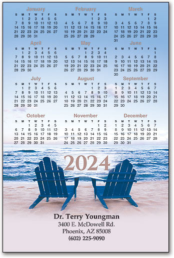 Seaside Escape Calendar Magnet