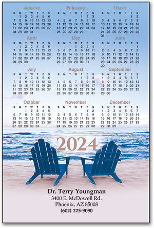 Seaside Escape Calendar Postcard
