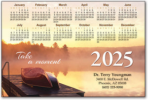 Canoes Deck Lake Customisable Calendar