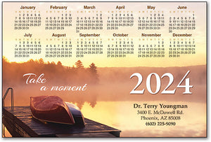 Canoes Deck Lake customisable Calendar