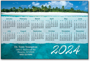 Tropical Waters Calendar Magnet