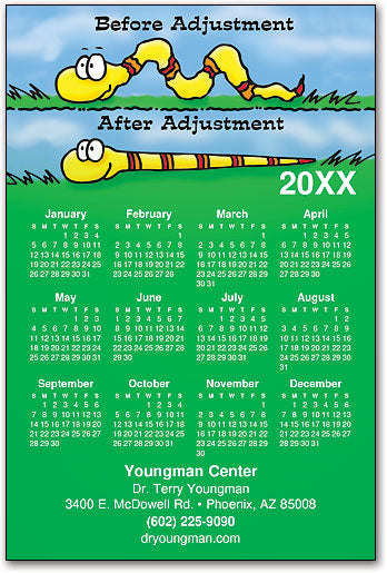 Before & After Snake Calendar Magnet