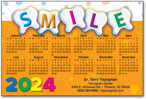 Teeth Polka Dots Calendar Magnet