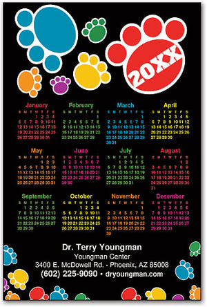 Multipaws Calendar Magnet