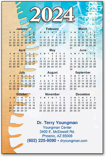 A Year of Wellness Calendar Magnet