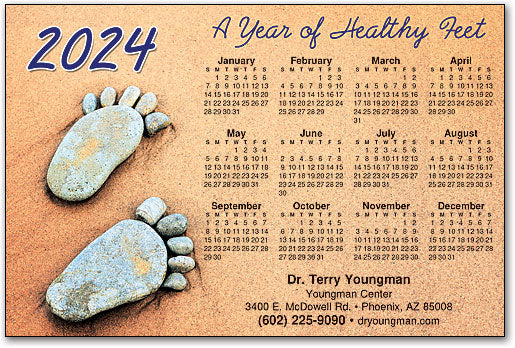Stoney Feet Customisable Postcard Calendar