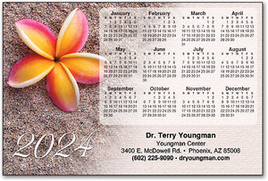 Plumeria Calendar Magnet