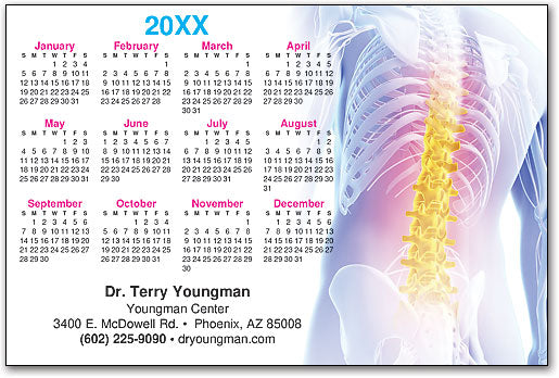 Spine of Gold Calendar Magnet