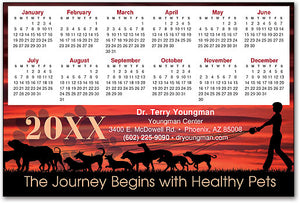 Sunset Dog Walk Calendar Restix